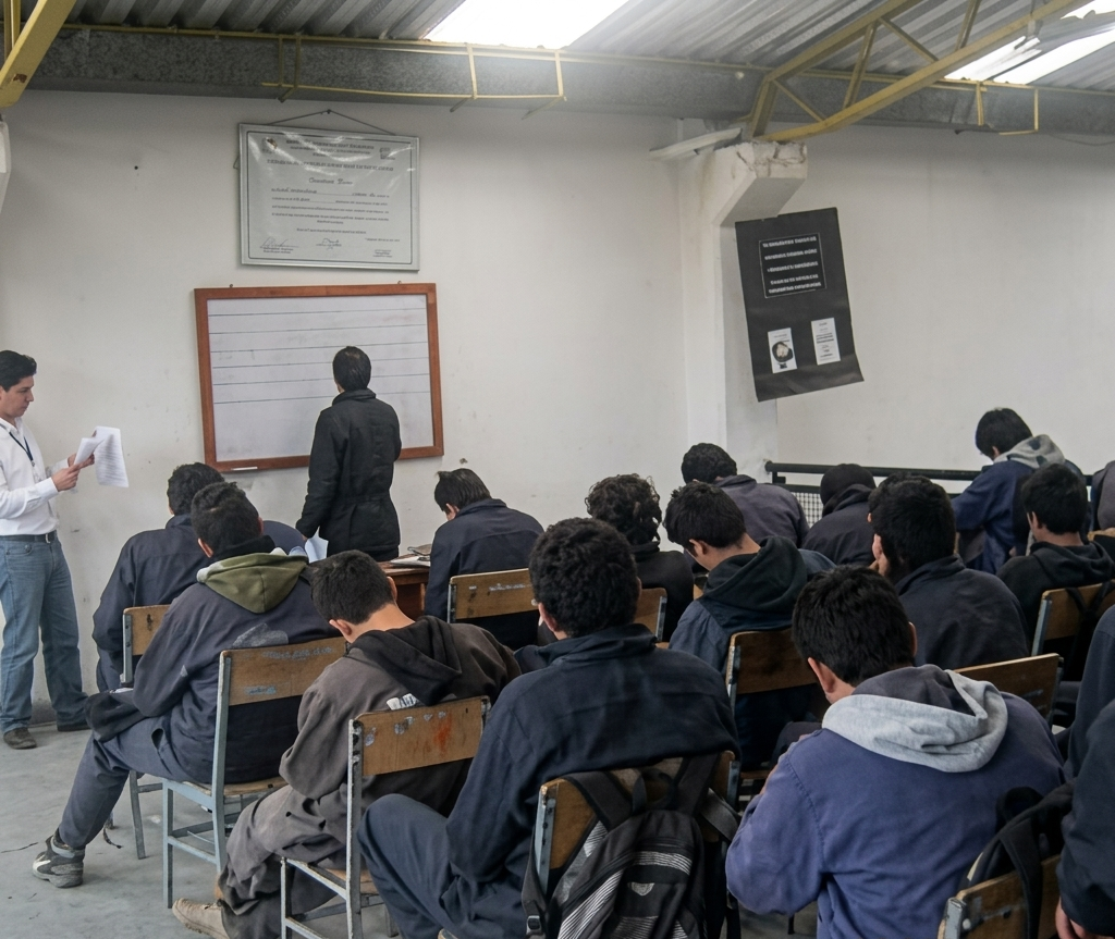 Sede de la Fundación Tecnológica Industrial FUNTEC anfitriona del taller del Pueblo ROM